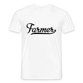 Farmer - Männer T-Shirt - Weiß - Vorne - AI Model Male 178 dark (178cm)