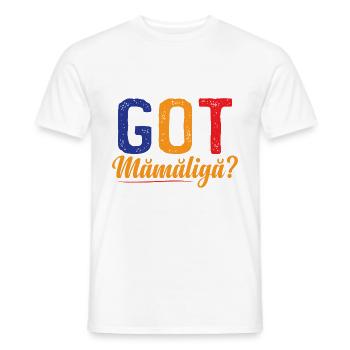 Drôle d’humour Mamalig - T-shirt homme - blanc - Devant - AI Model Male 178 dark (178cm)