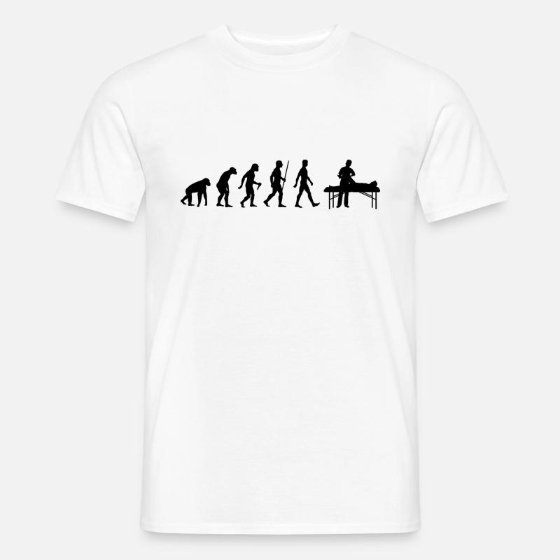 Physiotherapy Evolution Physiotherapist - Men’s T-shirt - white