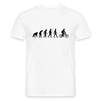 E-Bike Evolution Pedelec Fahrrad Ebike - Männer T-Shirt - Weiß - Vorne - AI Model Male 178 dark (178cm)