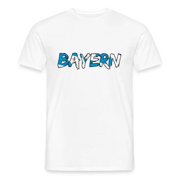 Inscription de Bavière - T-shirt homme - blanc - Devant - AI Model Male 178 dark (178cm)