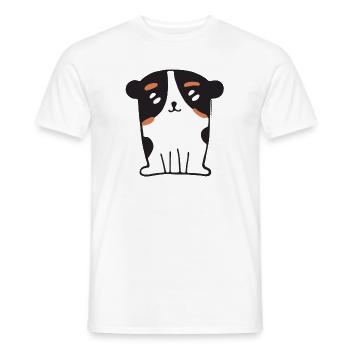 PAUL - Men's T-Shirt - white - Front - AI Model Male 178 dark (178cm)