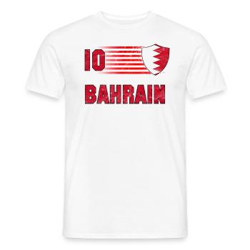 Équipe de Bahreïn de football - T-shirt homme - blanc - Devant - AI Model Male 178 dark (178cm)