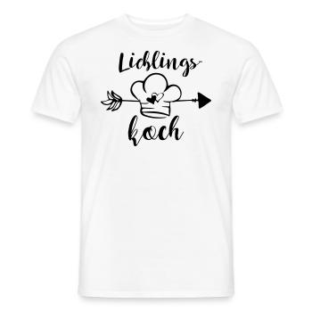 Lieblingskoch kochen Hobbykoch Spruch Geschenk - Männer T-Shirt - Weiß - Vorne - AI Model Male 178 dark (178cm)