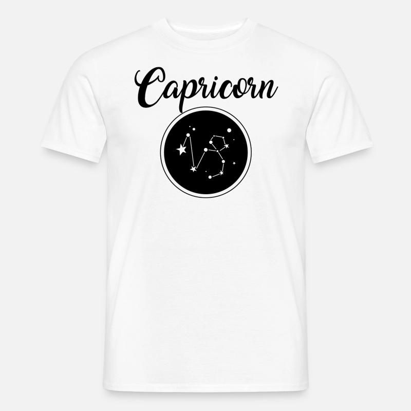 Capricorn Steinbock - Männer T-Shirt - Weiß