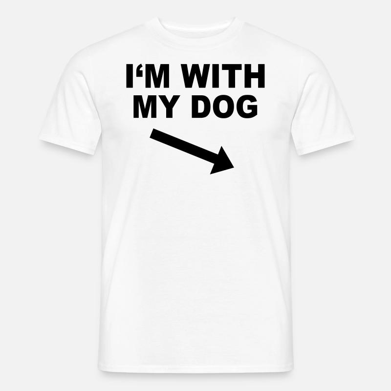 Hund - Männer T-Shirt - Weiß