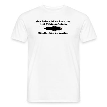 Zuendfunke - Männer T-Shirt - Weiß - Vorne - AI Model Male 178 dark (178cm)