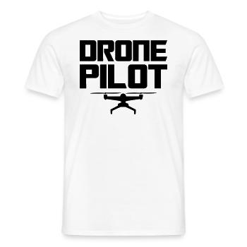 Drone Pilot Black - Men's T-Shirt - white - Front - AI Model Male 178 dark (178cm)