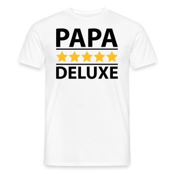Papa Deluxe - Männer T-Shirt - Weiß - Vorne - AI Model Male 178 dark (178cm)