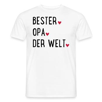 Grandfather - Men's T-Shirt - white - Front - AI Model Male 178 dark (178cm)