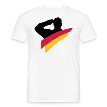 Veteran Deutschland Logo - Männer T-Shirt - Weiß - Vorne - AI Model Male 178 dark (178cm)