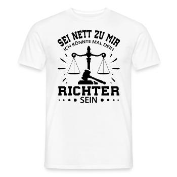 Jura Juristen Student - Männer T-Shirt - Weiß - Vorne - AI Model Male 178 dark (178cm)