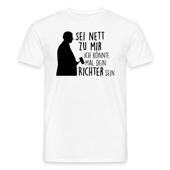 Zukünftiger Richter - Männer T-Shirt - Weiß - Vorne - AI Model Male 178 dark (178cm)