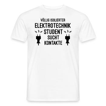 Elektrotechnik Student - Männer T-Shirt - Weiß - Vorne - AI Model Male 178 dark (178cm)
