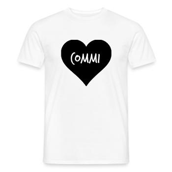 Commi Kommunist Kommunismus - Männer T-Shirt - Weiß - Vorne - AI Model Male 178 dark (178cm)