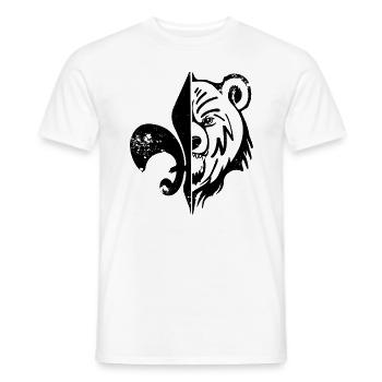 Scout Lys ours Used - T-shirt homme - blanc - Devant - AI Model Male 178 dark (178cm)
