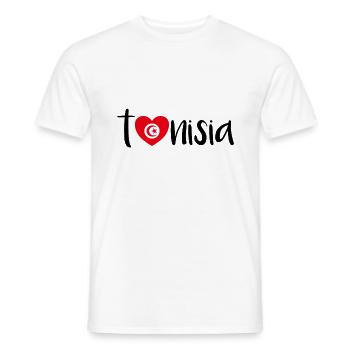 Funny Tunisian saying about Tunisia gift - Men's T-Shirt - white - Front - AI Model Male 178 dark (178cm)