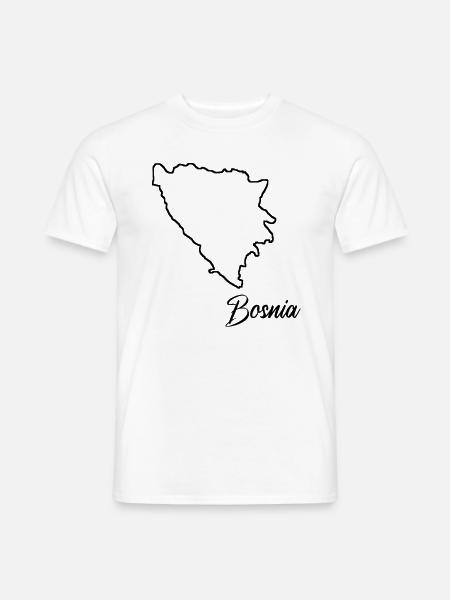 Bosnien Lustiger Bosna Spruch als Geschenk - Männer T-Shirt - Weiß