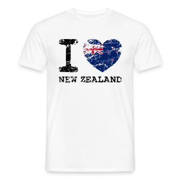 Cadeau drôle de Nouvelle-Zélande pour les Néo-Zélandais - T-shirt homme - blanc - Devant - AI Model Male 178 dark (178cm)