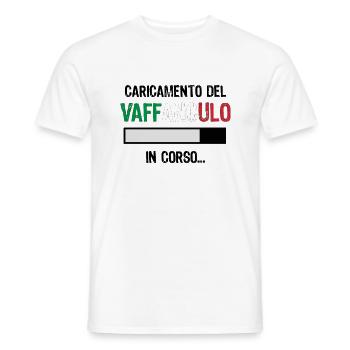 Vaffanculo italienischer Spruch ü Italien Geschenk - Männer T-Shirt - Weiß - Vorne - AI Model Male 178 dark (178cm)
