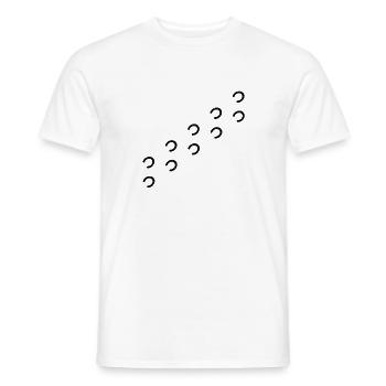 Drôle de chevaux et l’équitation rengaine comme un cadeau - T-shirt homme - blanc - Devant - AI Model Male 178 dark (178cm)