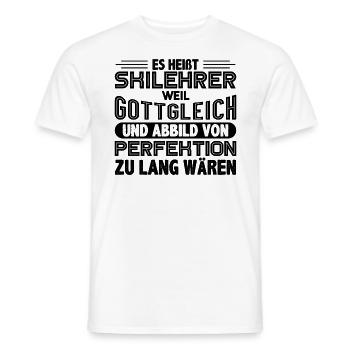 Skilehrer - Männer T-Shirt - Weiß - Vorne - AI Model Male 178 dark (178cm)