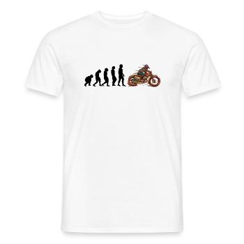 Funny motorcycle saying for motorcyclists! - Men's T-Shirt - white - Front - AI Model Male 178 dark (178cm)