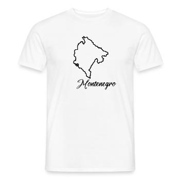 Lustiger Montenegro Spruch für Montenegriner! - Männer T-Shirt - Weiß - Vorne - AI Model Male 178 dark (178cm)