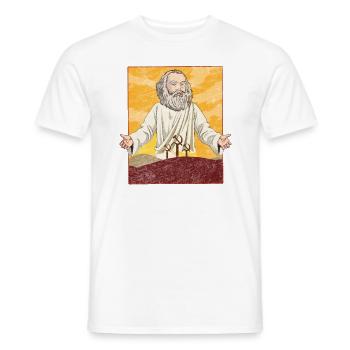 Énonciation socialiste drôle au sujet du socialisme ! - T-shirt homme - blanc - Devant - AI Model Male 178 dark (178cm)