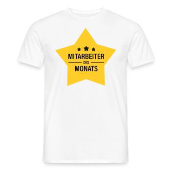 Mitarbeiter des Monats - Männer T-Shirt - Weiß - Vorne - AI Model Male 178 dark (178cm)