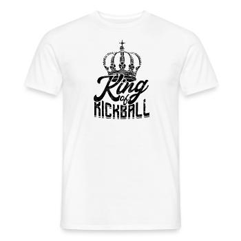 Funny King of Kickball - Kickball Game Team - Men's T-Shirt - white - Front - AI Model Male 178 dark (178cm)