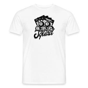 Bingo Squad Funny Bingo Lover - Bingo Hall Casino - Men's T-Shirt - white - Front - AI Model Male 178 dark (178cm)