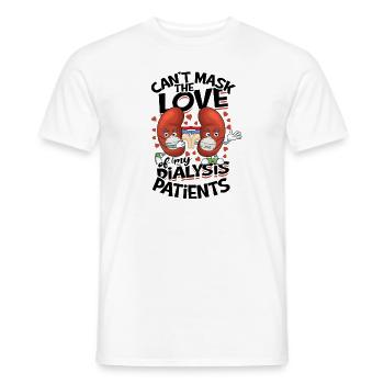 Kann die Liebe zu meinen Dialysepatienten nicht verbergen - - Männer T-Shirt - Weiß - Vorne - AI Model Male 178 dark (178cm)