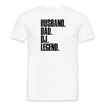 Mari Papa DJ Legend - électronique - T-shirt homme - blanc - Devant - AI Model Male 178 dark (178cm)