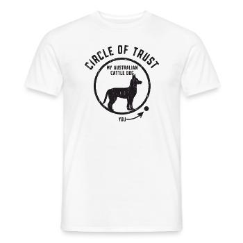 Circle of Trust Mein Australian Cattle Dog - auggie - Männer T-Shirt - Weiß - Vorne - AI Model Male 178 dark (178cm)