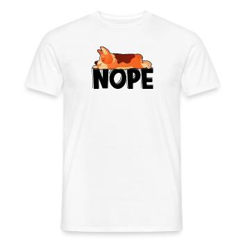 Nope - amoureux des animaux de compagnie - T-shirt homme - blanc - Devant - AI Model Male 178 dark (178cm)