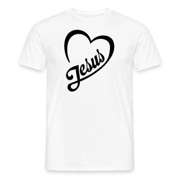 Jesus Christus von Nazareth Glaube Bibel Jesus - Männer T-Shirt - Weiß - Vorne - AI Model Male 178 dark (178cm)