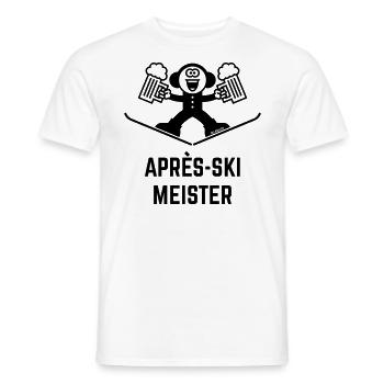 Après-Ski Meister (Bier / Karikatur / 1C) - Männer T-Shirt - Weiß - Vorne - AI Model Male 178 dark (178cm)
