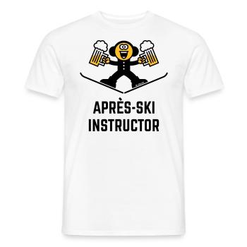 Après-Ski Instructor (Bier / Karikatur / 3C) - Männer T-Shirt - Weiß - Vorne - AI Model Male 178 dark (178cm)