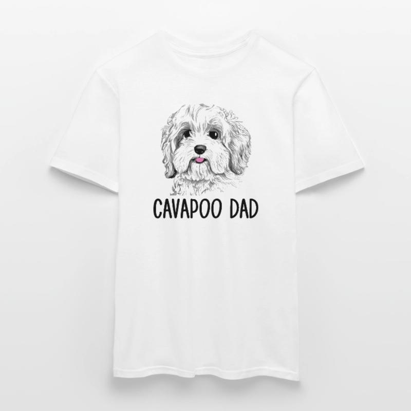 cavapoo dad, cavapoo Männer T-Shirt