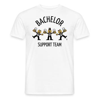Bachelor Support Team (Karikatur / Tanz / B) - Männer T-Shirt - Weiß - Vorne - AI Model Male 178 dark (178cm)