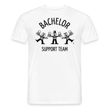 Équipe de soutien Bachelor (Caricature / Danse / 1C) - T-shirt homme - blanc - Devant - AI Model Male 178 dark (178cm)