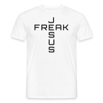 Jesus Christus von Nazareth Glaube Bibel Jesus - Männer T-Shirt - Weiß - Vorne - AI Model Male 178 dark (178cm)