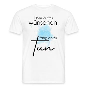 POSITIVE EINSTELLUNG MINDSET Motivation - Männer T-Shirt - Weiß - Vorne - AI Model Male 178 dark (178cm)