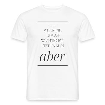 POSITIVE EINSTELLUNG MINDSET Motivation - Männer T-Shirt - Weiß - Vorne - AI Model Male 178 dark (178cm)