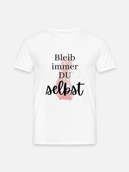 POSITIVE EINSTELLUNG MINDSET Motivation - Männer T-Shirt - Weiß