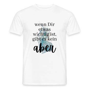 POSITIVE EINSTELLUNG MINDSET Motivation - Männer T-Shirt - Weiß - Vorne - AI Model Male 178 dark (178cm)