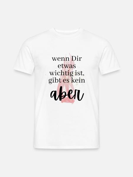 POSITIVE EINSTELLUNG MINDSET Motivation - Männer T-Shirt - Weiß