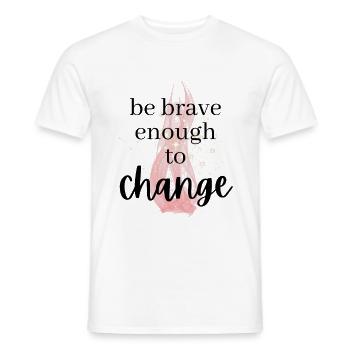 ATTITUDE POSITIVE ÉTAT D’ Motivation - T-shirt homme - blanc - Devant - AI Model Male 178 dark (178cm)