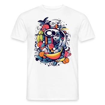 Axos the god of fruits - Men's T-Shirt - white - Front - AI Model Male 178 dark (178cm)